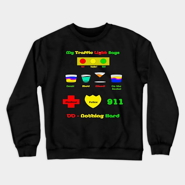 PECS Red Light Green Light Party Crewneck Sweatshirt by AEACentralNewYork2